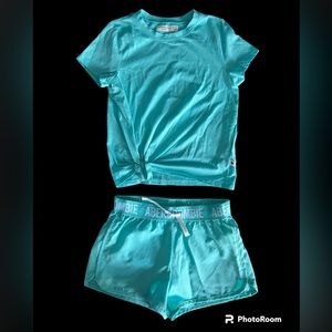 Abercrombie kids aqua top and short